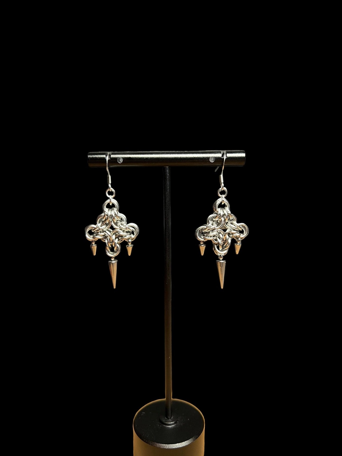 Byz Diamond Spike Earrings